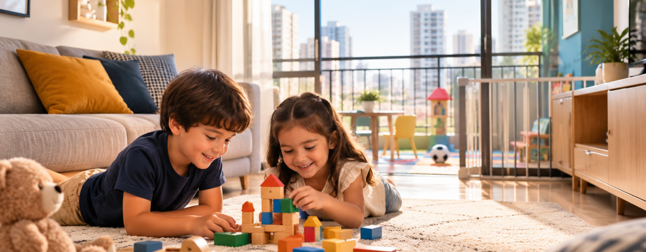 Apartamento para crianças: saiba como avaliar segurança, espaço e lazer